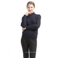 2017 latest design lady sweater knitting patterns grey blue cashmere winter sweater